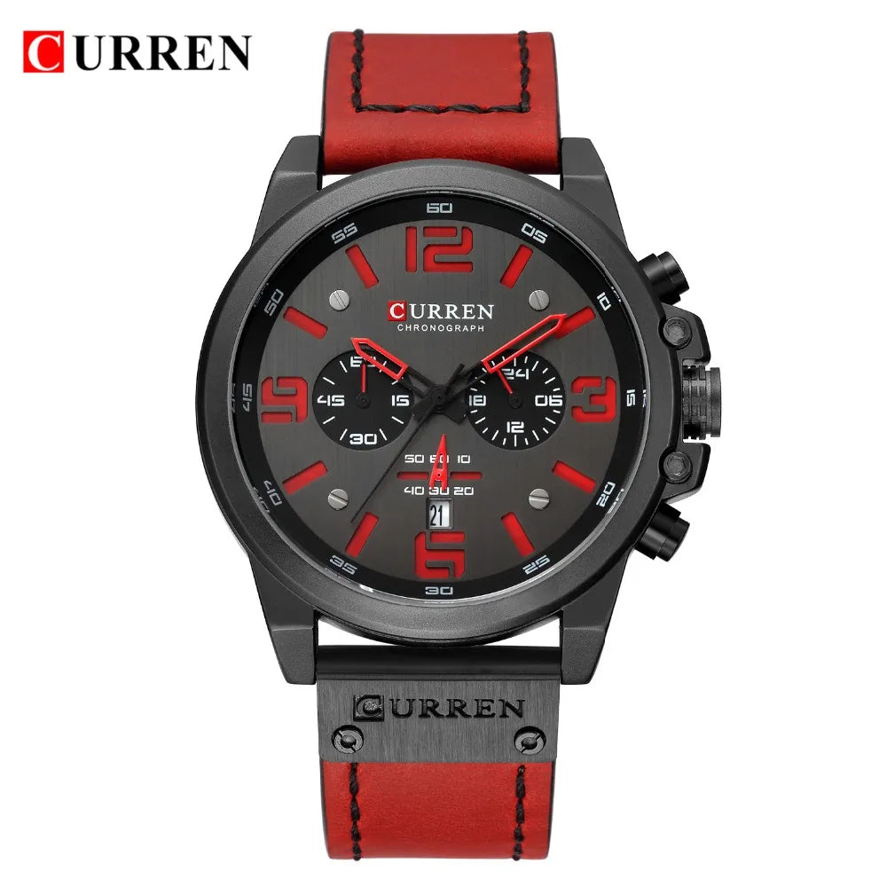 Montre pour hommes Top marque de luxe CURREN mode cuir Quartz hommes montres Date affaires Sport Homme montre-bracelet horloge Montre Homme