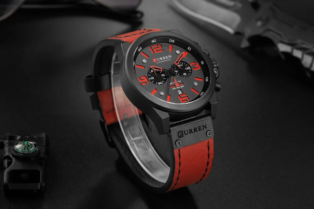 Montre pour hommes Top marque de luxe CURREN mode cuir Quartz hommes montres Date affaires Sport Homme montre-bracelet horloge Montre Homme