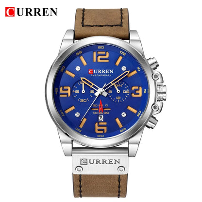 Montre pour hommes Top marque de luxe CURREN mode cuir Quartz hommes montres Date affaires Sport Homme montre-bracelet horloge Montre Homme