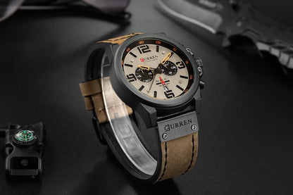 Montre pour hommes Top marque de luxe CURREN mode cuir Quartz hommes montres Date affaires Sport Homme montre-bracelet horloge Montre Homme