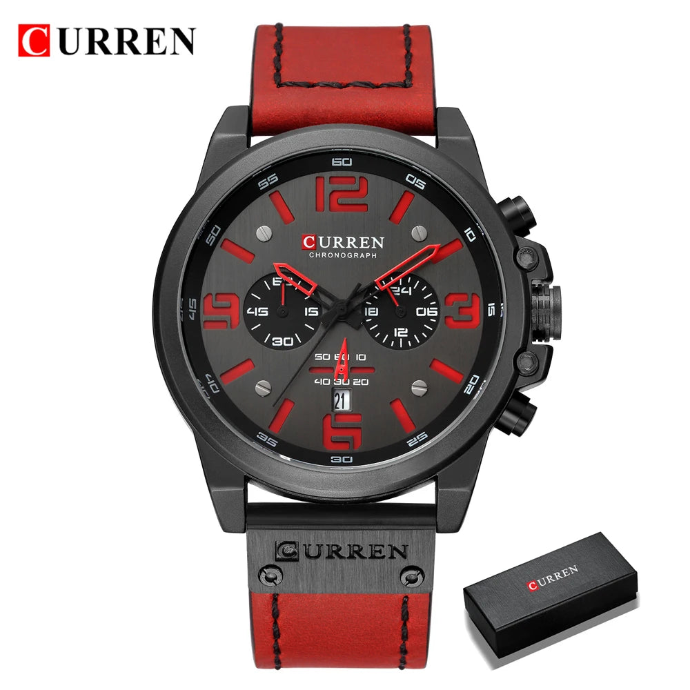 Montre pour hommes Top marque de luxe CURREN mode cuir Quartz hommes montres Date affaires Sport Homme montre-bracelet horloge Montre Homme
