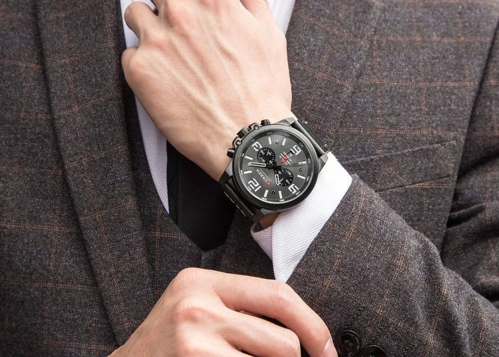 Montre pour hommes Top marque de luxe CURREN mode cuir Quartz hommes montres Date affaires Sport Homme montre-bracelet horloge Montre Homme