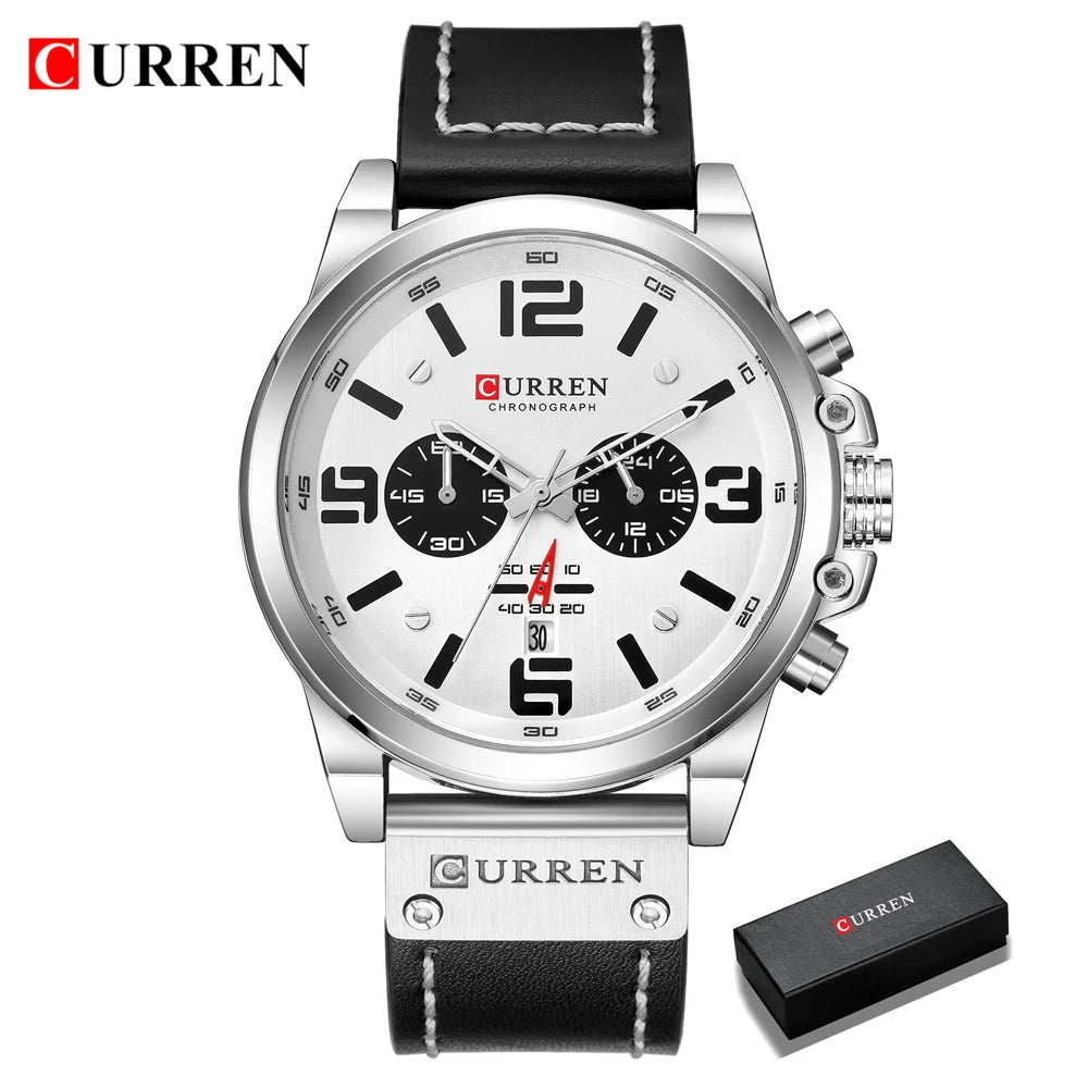 Montre pour hommes Top marque de luxe CURREN mode cuir Quartz hommes montres Date affaires Sport Homme montre-bracelet horloge Montre Homme