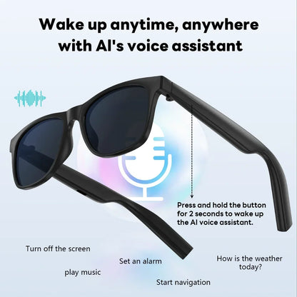 Lunettes intelligentes Lenovo 8K avec caméra IA, contrôle tactile, enregistrement photo, traducteur, assistant vocal, musique, Bluetooth sans fil