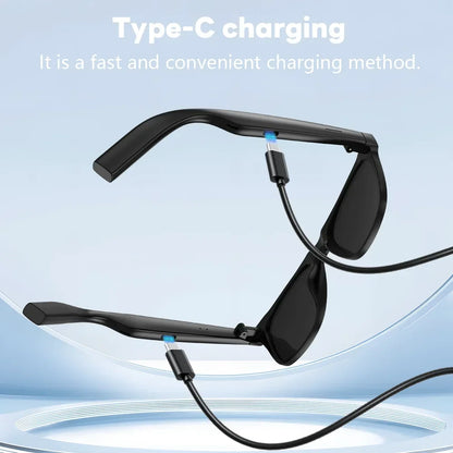 Lunettes intelligentes Lenovo 8K avec caméra IA, contrôle tactile, enregistrement photo, traducteur, assistant vocal, musique, Bluetooth sans fil