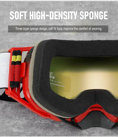 Lunettes de moto, lunettes de motocross, lunettes de soleil tout-terrain pour homme, masque MTB ATV, protection coupe-vent, lunettes de cyclisme et de course