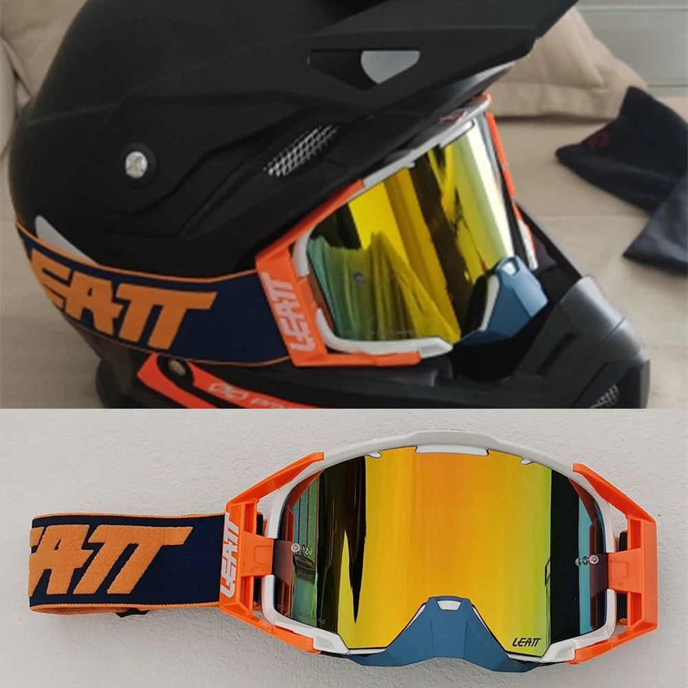 Lunettes de moto, lunettes de motocross, lunettes de soleil tout-terrain pour homme, masque MTB ATV, protection coupe-vent, lunettes de cyclisme et de course