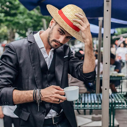 Chapeau de paille pour cosplay d'anime, accessoire de jeu de rôle Luffy, chapeau d'été pour performance scénique, accessoires pour adultes unisexes, chapeau pare-soleil