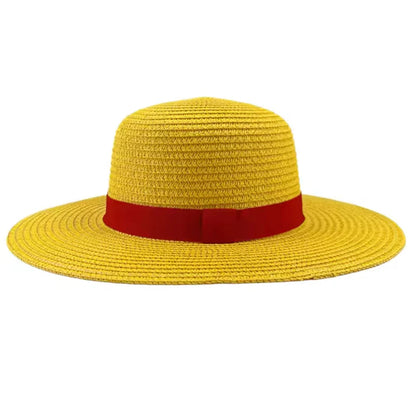 Chapeau de paille pour cosplay d'anime, accessoire de jeu de rôle Luffy, chapeau d'été pour performance scénique, accessoires pour adultes unisexes, chapeau pare-soleil