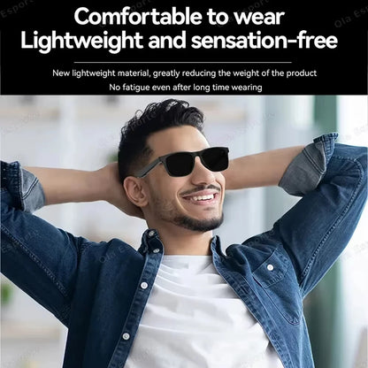 Lunettes intelligentes Lenovo 8K avec caméra IA, contrôle tactile, enregistrement photo, traducteur, assistant vocal, musique, Bluetooth sans fil