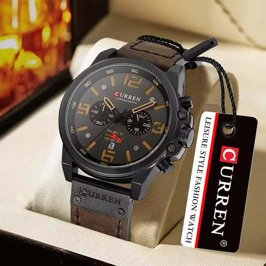 Montre pour hommes Top marque de luxe CURREN mode cuir Quartz hommes montres Date affaires Sport Homme montre-bracelet horloge Montre Homme