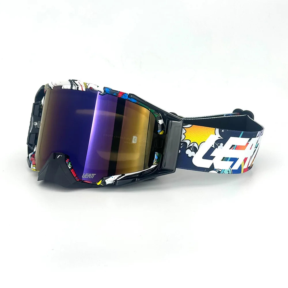 Lunettes de moto, lunettes de motocross, lunettes de soleil tout-terrain pour homme, masque MTB ATV, protection coupe-vent, lunettes de cyclisme et de course