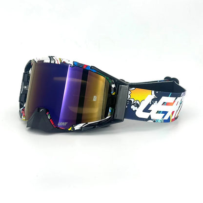Lunettes de moto, lunettes de motocross, lunettes de soleil tout-terrain pour homme, masque MTB ATV, protection coupe-vent, lunettes de cyclisme et de course