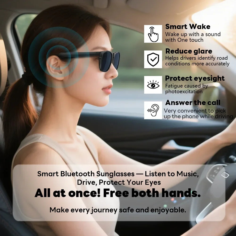 Lunettes intelligentes Lenovo 8K avec caméra IA, contrôle tactile, enregistrement photo, traducteur, assistant vocal, musique, Bluetooth sans fil